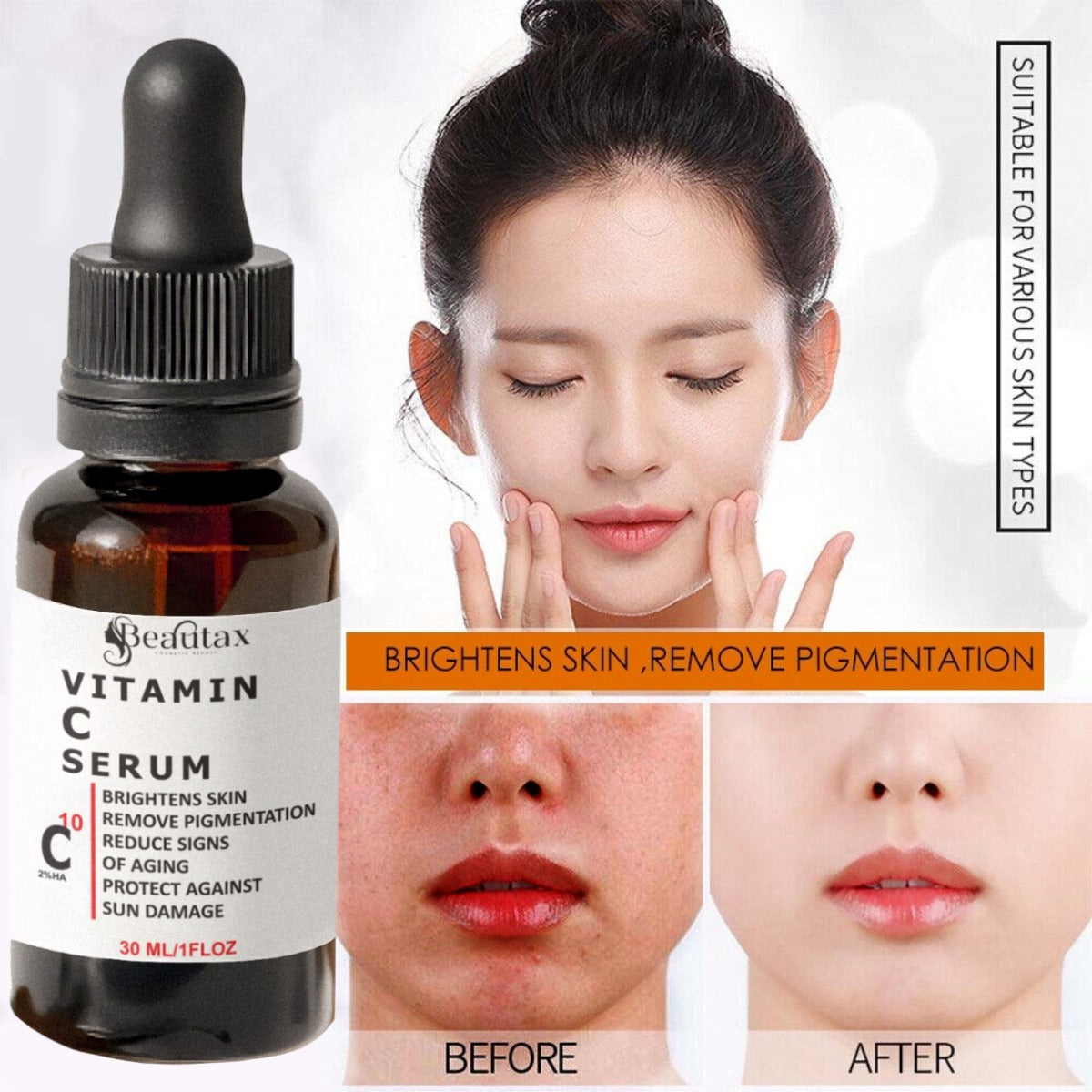 Vitamin C Serum for Brightening, Anti-Aging & Dark Spot Reduction