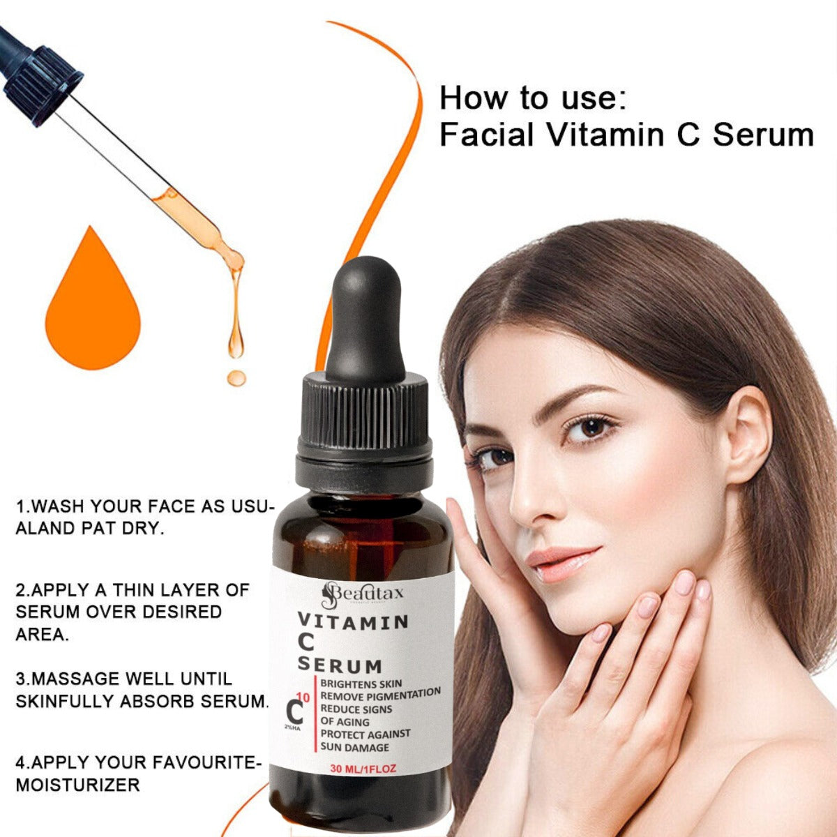 Vitamin C Serum for Brightening, Anti-Aging & Dark Spot Reduction